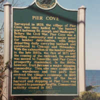          Historical Marker at Pier Cove Park
   