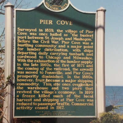 Historical Marker at Pier Cove Park