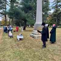          Sally Winthers as Mary Butler complaining about the hardships of life in the Michigan territory.; Event photo by Kathy Fries-Wilson
   