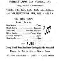 Blue Tempo Labor Day weekend 1964