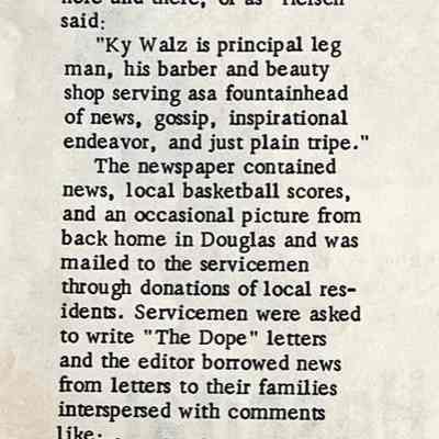 from CR Douglas Centennial special edition 1970