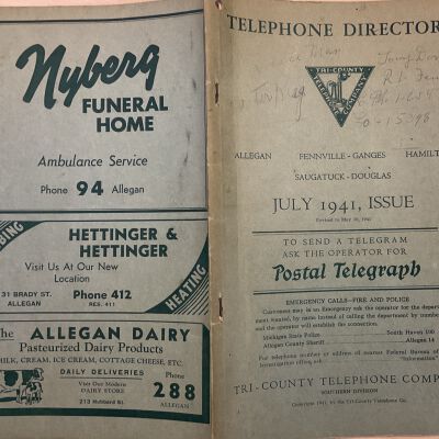Telephone Directory 1941