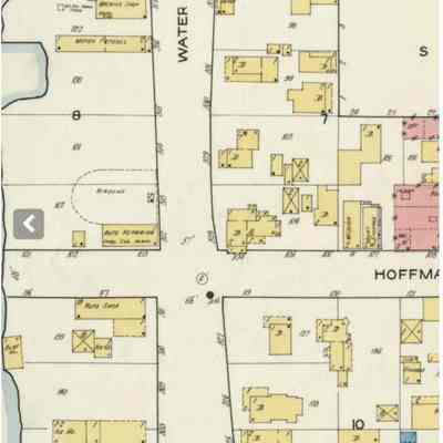 1916 Sanborn fire map showing location of Airdome