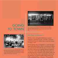          Going to Town; Hot Times in Saugatuck
The busy saloons during the lumbering era assured
Saugatuck a reputation for fun – even after a visit from
prohibitionist Susan B. Anthony put a temporary damper
on things in 1879.
But the legendary days of Saugatuck as a good time place
began during World War II, when it was declared a liberty
port, and into the 1950s when the spirit of revelry continued.
Then a national news magazine declared Saugatuck
“a hot town” which didn’t help. After a particularly raucous
Memorial Day weekend in 1952 created a public outcry
to “buy back the streets,” Joe Dempski, a former big
city policeman, was hired as police chief to enforce the
traffic, parking and liquor ordinances. Things gradually
calmed down, although there were still long lines of people
waiting to get into the bars, and crowds of underage visitors
getting into mischief.
One classic case was a Volkswagon, which was lifted into
the Village Square in Saugatuck where it was fitted snugly
between two trees. The police didn’t have time to drive
those they arrested to the nearest jail in Allegan, so the Justice
of the Peace set up court in his house on holiday weekends
where the arresting officer would take the accused “to
court.” If found guilty the fine could be paid on the spot.
   