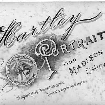 89-1-202_A_Post_card_info.jpg 1.9MB: Back of card: Hartley Portraits 309 Madison St. Chicago