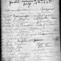          Saugatuck Yacht Club.jpg 1.8MB; Sunnyside Yacht owners and crews July 14th 1935, Catherine Sheridan, Louise Crawford Mrs. E.W. Crawford,
   