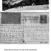 Elita Bird Graves on Mt. Baldhead