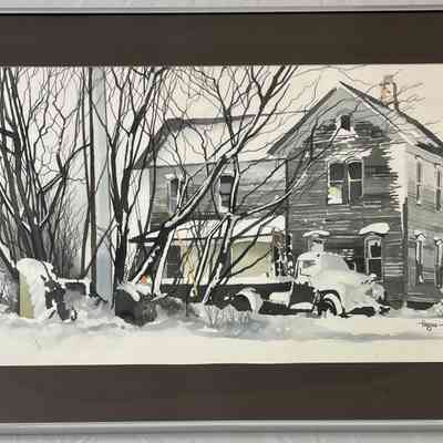 Winter Farmhouse by Hague