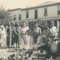          pageant.jpeg 3.8MB; Elsa Ulbricht leading costumed procession
   