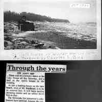          Deam42.jpg 901KB; Digital file on Jack Sheridan Drive 2021.72.02
At last a bathing house on the lake beach, west of Mt. Baldhead, is to be an assured fact. It will have twelve dressing rooms and an office 6x12 feet in size.
   