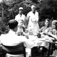          The Garden Party; The photo is described by Jim Schmiechen in his July 25, 2000 Tuesday Talk about Hunn: 