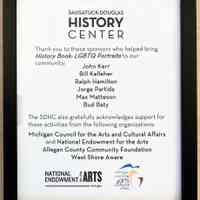          Exhibit sponosors; John Kerr, Bill Kelleher, Ralph Hamilton, Jorge Partida, Max Matteson, Bud Baty
   