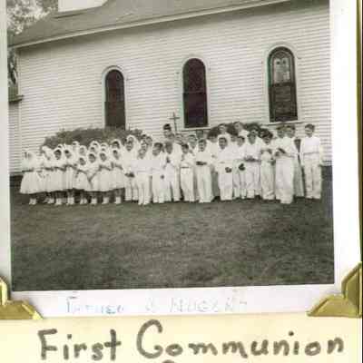 First Communion 19?? Father Nugent 359KB