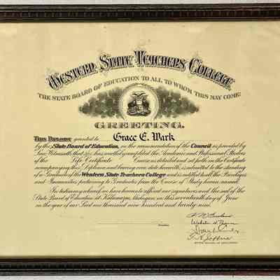 Teaching Certificate