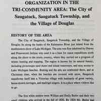          Options for Municipal Organization in the Tri-community Area: The City of Saugatuck, Saugatuck Township, and the Village of Douglas picture number 4
   