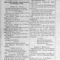          cr1871091602LakeshoreAgriculturalFair.jpg; Lake Shore Agricultural Society Fair wins for D.W. Wiley, James Norton Dole's seedling, E.L. HOuse
   