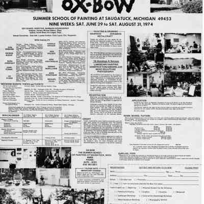 Oxbow_1974_Brochure.jpg 2.4MB: Don Bonham, George Buehr, Sara Canright, John Fernie, Ed Flood, Harold Gregor, Ken Holder, Aris Koutroulis, Dennis McWilliams, John Stroghers, Michael Zilka