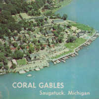          Coral Gables aerial view; 98759-B by Dexter Press, Penrod Studio, Berrien Center, Mich.
   