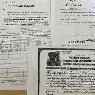 Thomas Martin Boiler Inspector Certificates