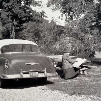 Cora Bliss Taylor at work
