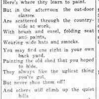          cr1936073108DownAtTheOxBowInn-PoemByEdithReiderBarron.jpg; Edith Reider Barron about the Ox-Bow and the Saugatuck school of summer painting
   