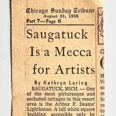 Saugatuck is a Mecca for Artists