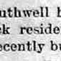          cr1897111201SouthwellResUnderway.jpg; Mrs. Dan Southwell new brick residence
   