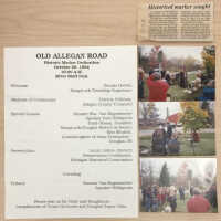 Old Allegan Road Historic Marker Dedication