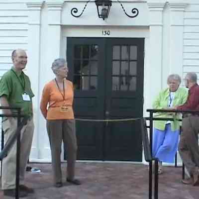 Ringing the restored Douglas Union School bell 2008