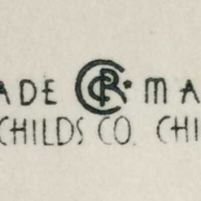 Small imprint on the back of the card: Trade Mark C R Childs Co. Chicago