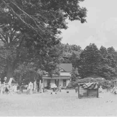 Postcard-meadow.jpeg 1MB: White and Red cottages as viewed from meadow