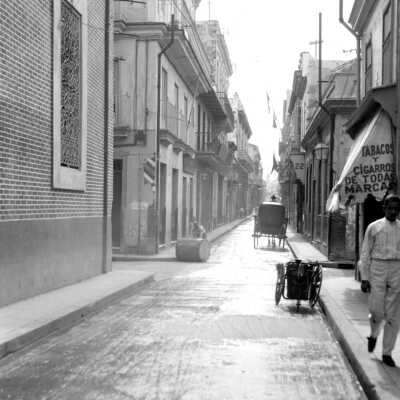 Tobacco shop on an quiet street: From a Spanish-speaking island