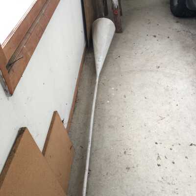 white metal gill net buoy base