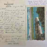 Letter, Carrie Wicks to George Martin