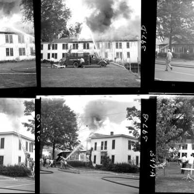 The 5th image in this set was featured as History Mystery #78 with the solution: The Mt. Baldhead Hotel, a popular local hotel, burned in 1959.