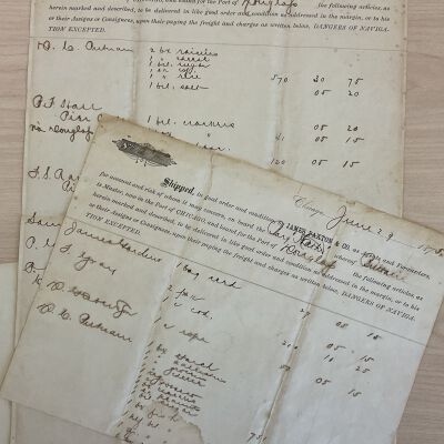Shipping invoices