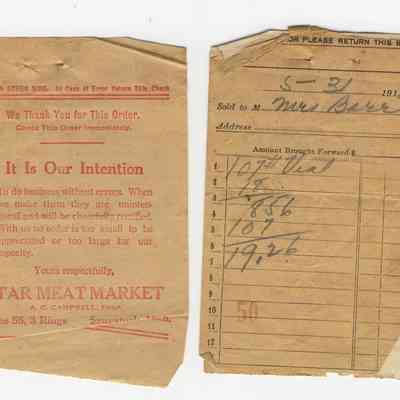 Barr-Receipts1.JPG 1.5MB: Star Meat Market, A.C. Campbell Prop.