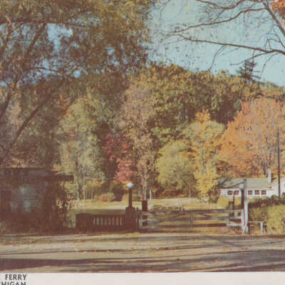 Autumn at the Ferry, Kodachrome by Bill Simmons: 37910 Davis-Simmons, Transcolor Corporation
