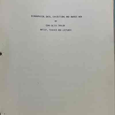 Cora Bliss Taylor scrapbook