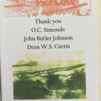 Thank You O.C. Simonds, John Butler Johnson, Dean W.S. Curtis