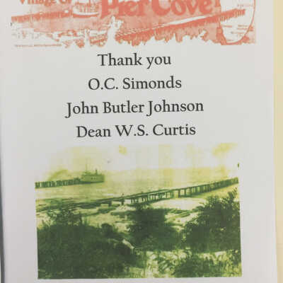Thank You O.C. Simonds, John Butler Johnson, Dean W.S. Curtis