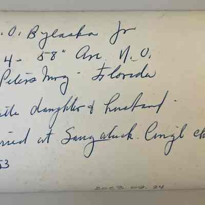 Married at Saugatuck Congregational Church 1953
