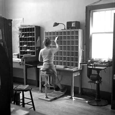 Inside Rexall, Post Office, Oosting, Library