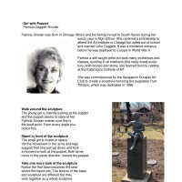          Girl with Puppet/Patricia Daggett-Sinclair/Final.pdf; Located in Saugatuck Village Square. Sculpture also called the Saugatuck-Douglas Art Club Burr Tillstrom memorial.
   