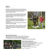          Cyclists/ William Tye.pdf; Located in the Mize Rose Garden, Mason and Butler St., Saugatuck
   