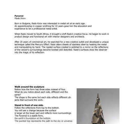 Pyramid/ Rado Kirov.pdf: Originally placed outside Douglas Police Station in 2024