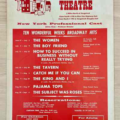 Red Barn Theatre Poster 1966