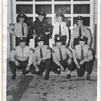          Police1956TU for comparison; Morey Herbert, Joe Dempsky [Dempski], Chief Larry Brooks, Julio Mocini, Henry Hungerford, Hilton Brown, Jim Boyce, Harry Newnham. Not pictured Bob Brackenridge and Gordon Aaldrink
   