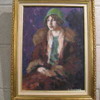          IMG_3130.jpg 2.1MB; Girl in Fur Coat
Sylvia Randolph (1905 - 2008)
American circa 1925
Oil
Loaned from the collection of Travis and Sandra Randolph
   