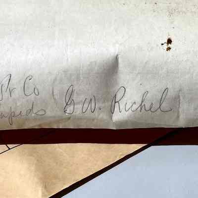 handwriting on reverse side